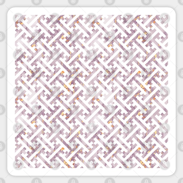 Geometric Seamless Pattern Sticker by cutequokka